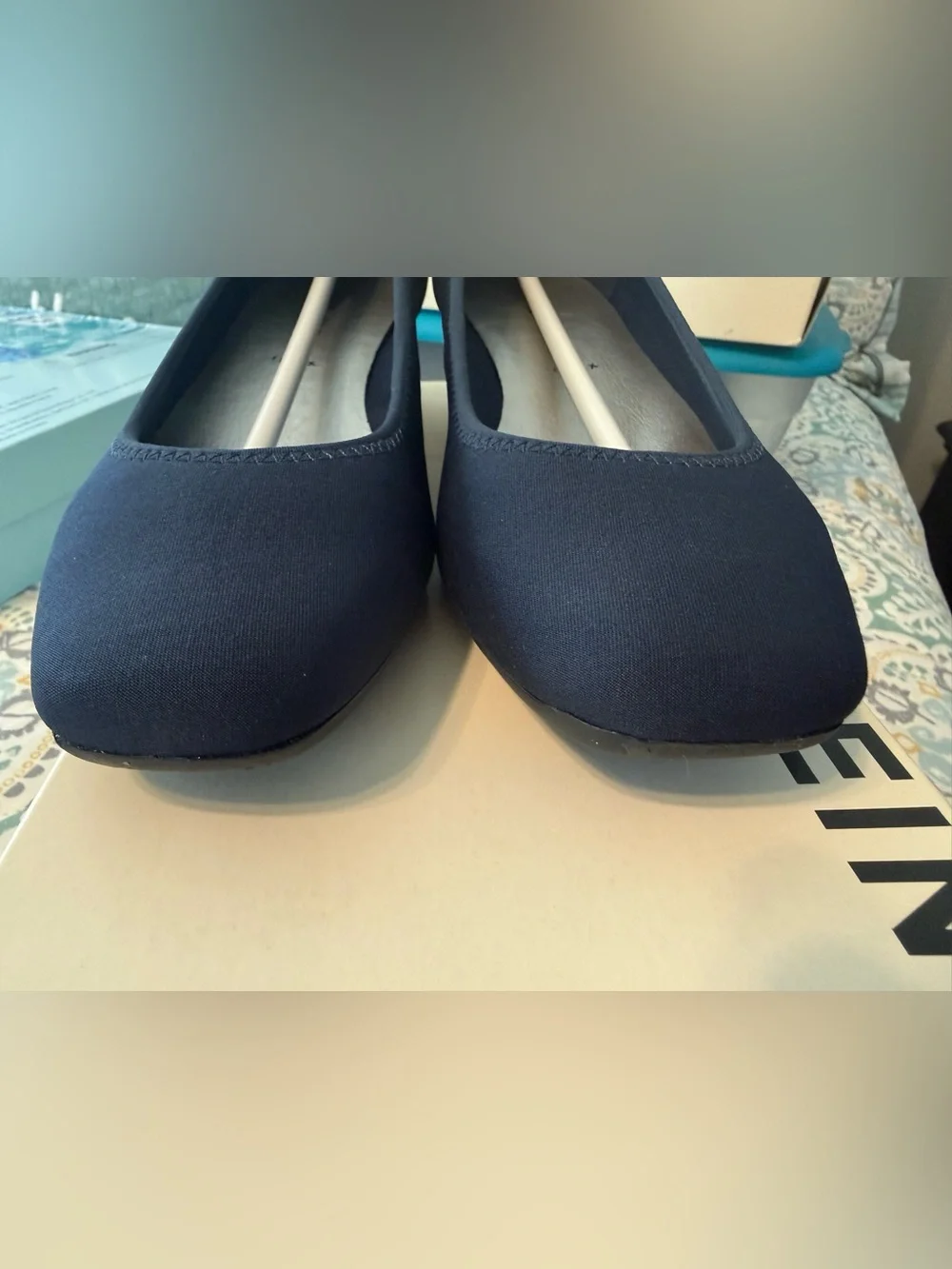 NWT Anne Klein Wisher Navy Wedges 9